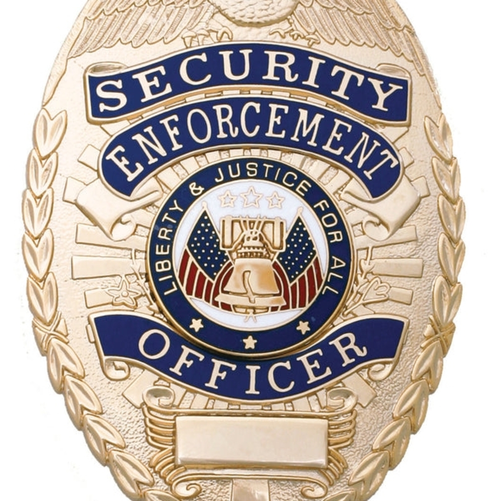 Gold Security Enforcement Officer Badge